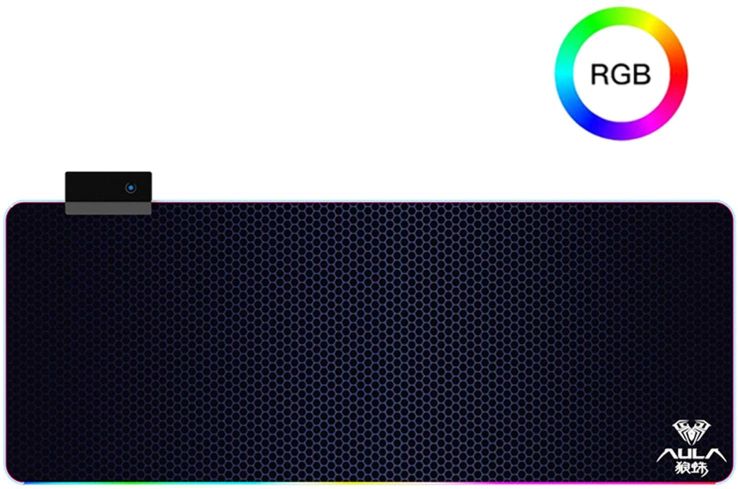 Aula - F-X5 RGB Gaming Mouse Pad With Extended Waterproof Keyboard