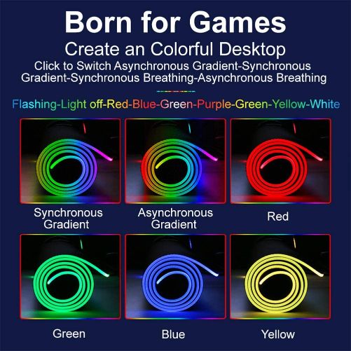 Aula - F-X5 RGB Gaming Mouse Pad With Extended Waterproof Keyboard
