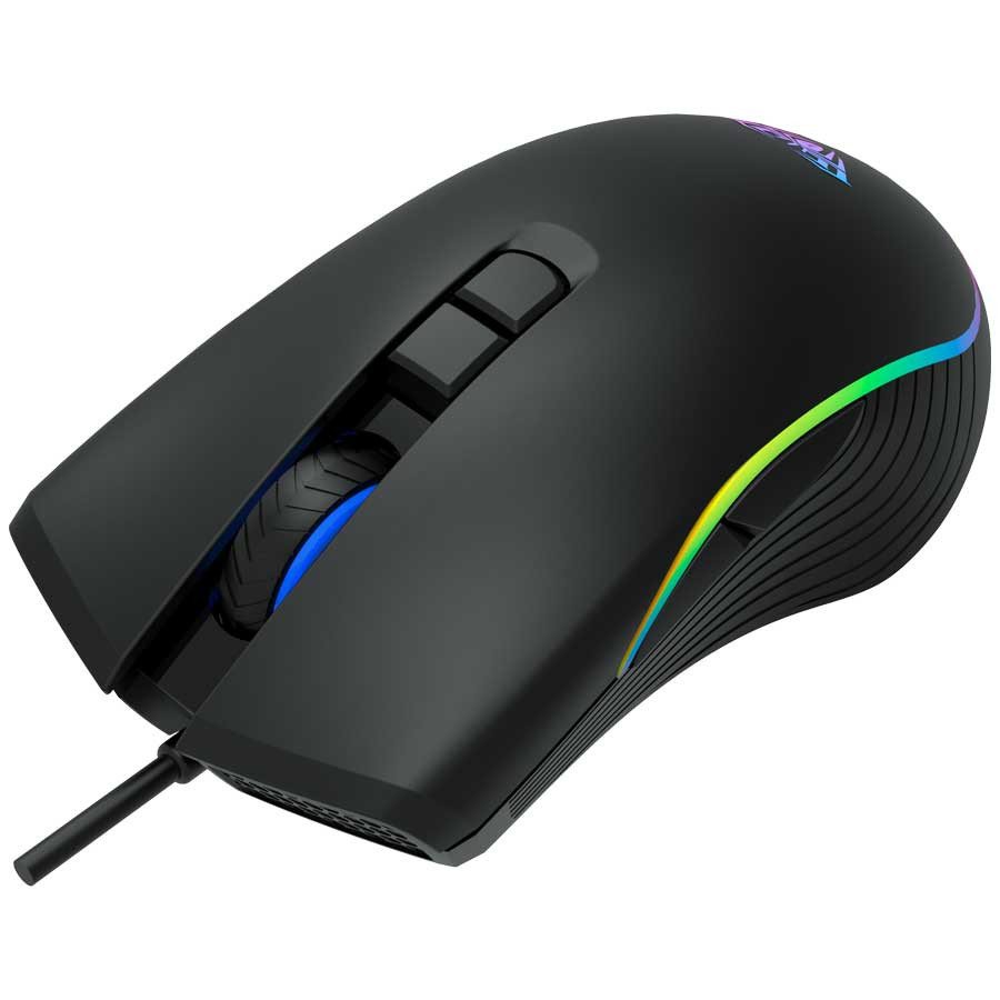 Aula - F806 Wind RGB Gaming Mouse With Rainbow Backlight - Black
