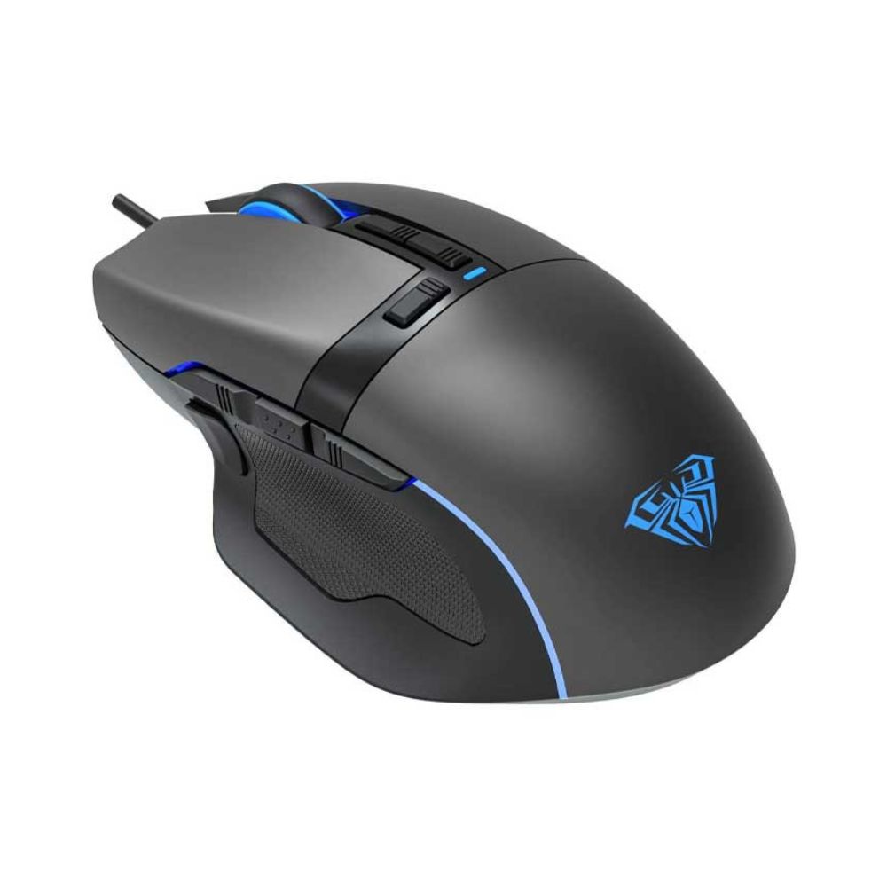 Aula - F808 Wind RGB Gaming Mouse With Rainbow Backlight - Black
