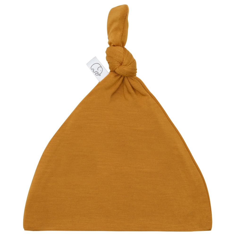 Anvi Baby Organic Bamboo Knotted Beanie/Hat - Mustard