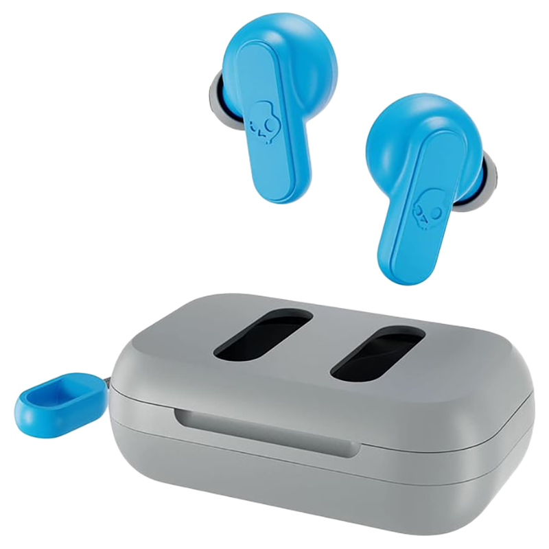 Skullcandy - Dime 2 True Wireless In Ear Earbuds - Light Grey/Blue