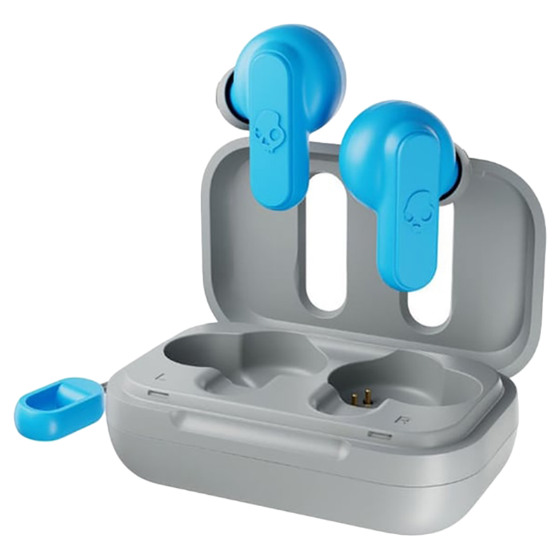 Skullcandy - Dime 2 True Wireless In Ear Earbuds - Light Grey/Blue