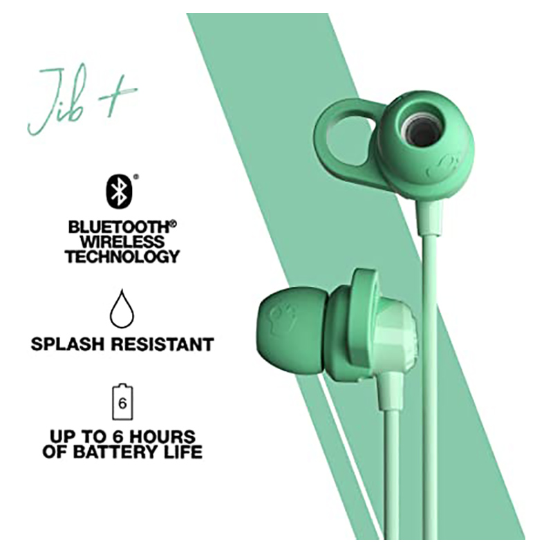 Skullcandy - Jib+ Wireless Earbuds - Pure Mint
