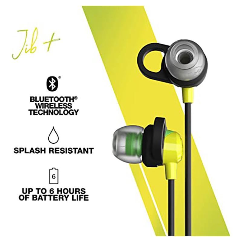 Skullcandy - Jib+ Wireless Earbuds - Electric Yellow