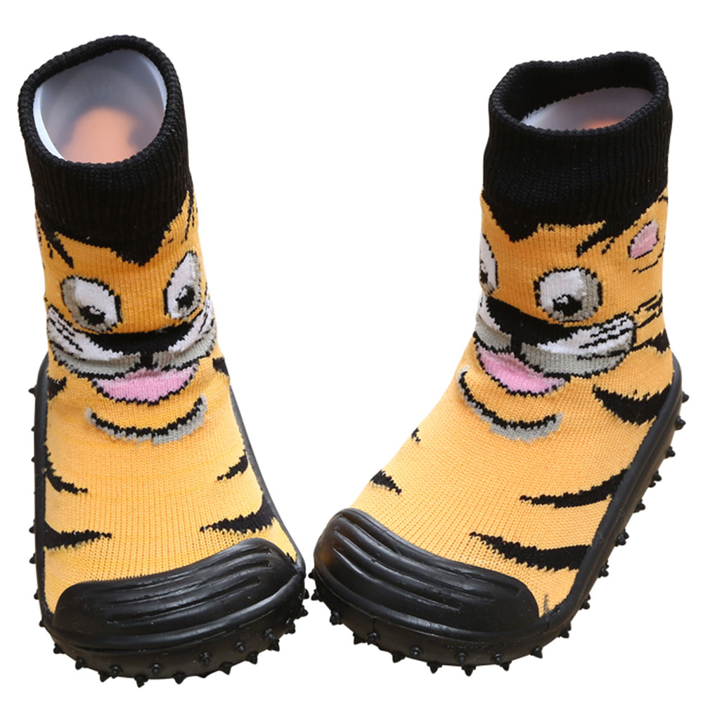 Cool Grip Baby Shoe Socks Tiger - Orange