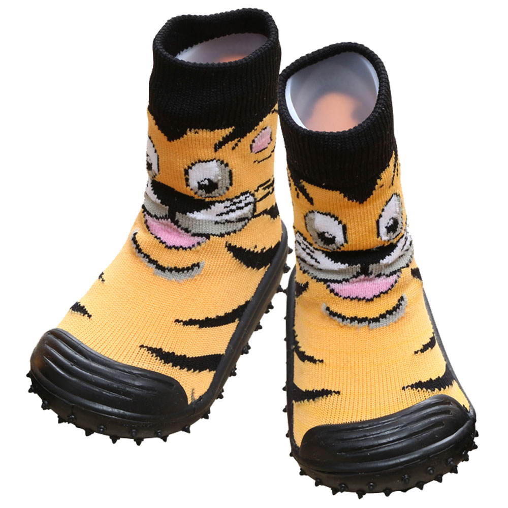 Cool Grip Baby Shoe Socks Tiger - Orange