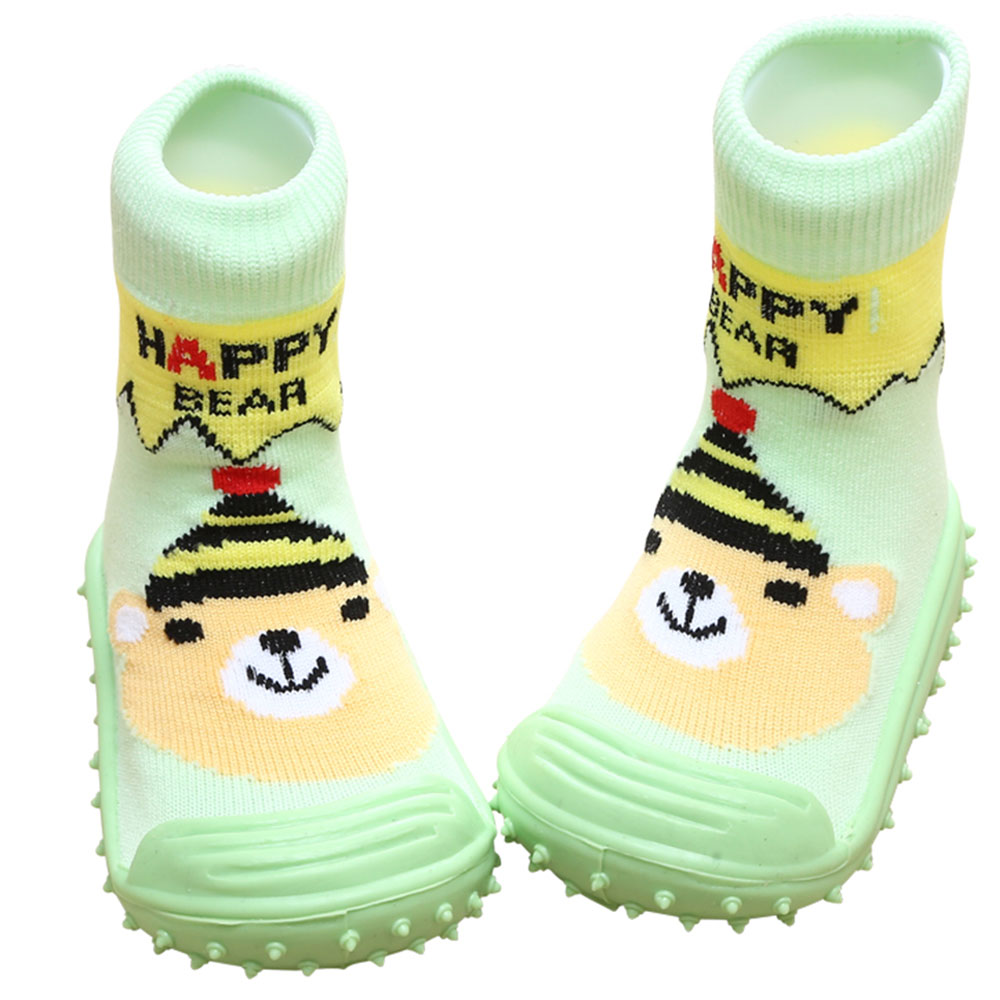 Cool Grip Baby Shoe Socks Happy Bear