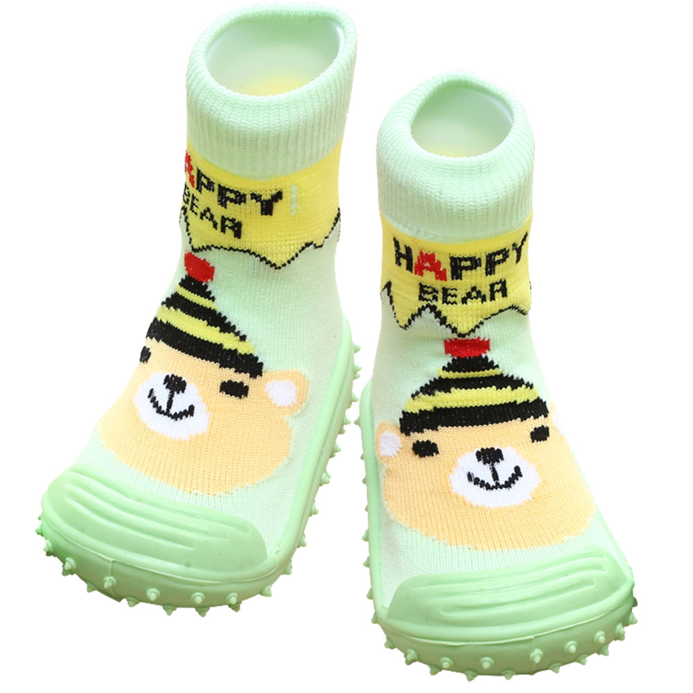 Cool Grip Baby Shoe Socks Happy Bear