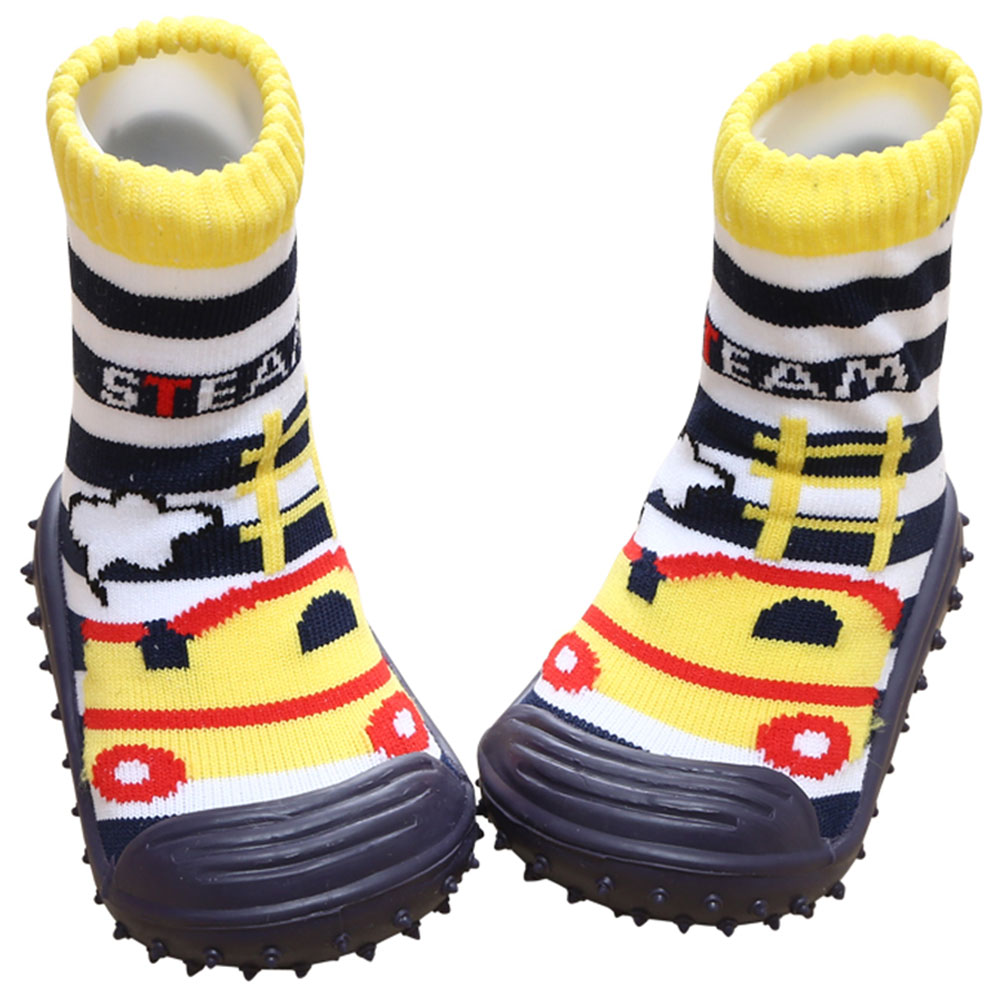 Cool Grip Baby Shoe Socks Steam Engine