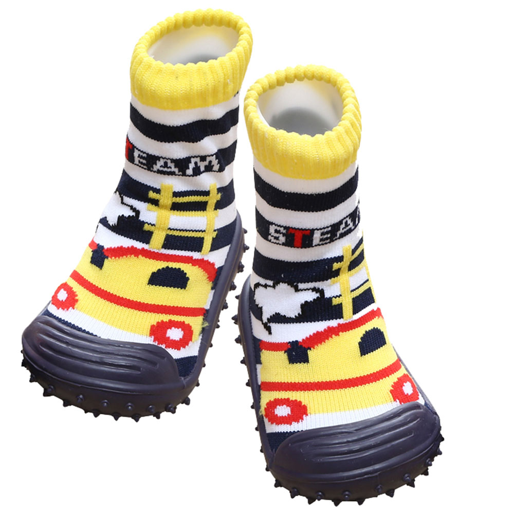Cool Grip Baby Shoe Socks Steam Engine