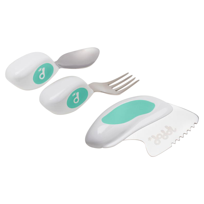 Doddl - 3 Piece Childrens Cutlery Aqua