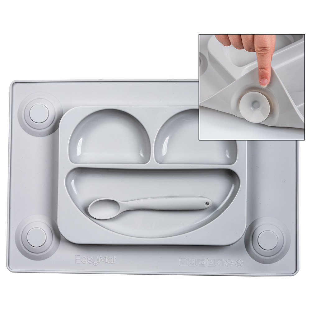 EasyTots EasyMatOriginal Suction Plate - Grey