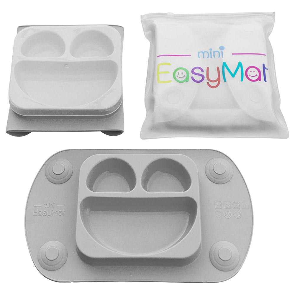 EasyTots EasyMat Mini Suction Plate - Grey