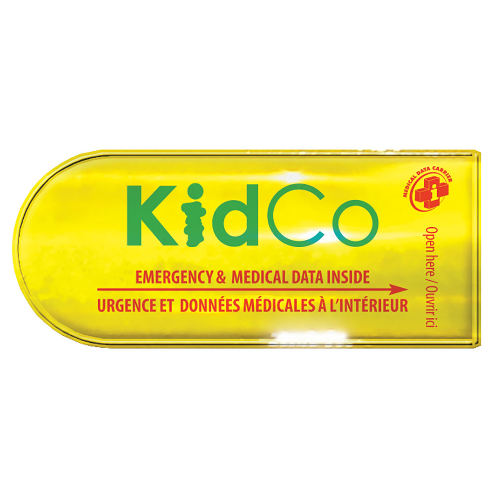 Kidco - Child's Medical Data On Board - Yellow