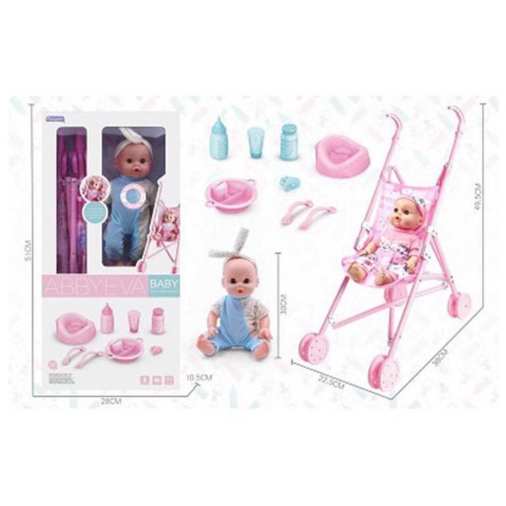 Jawda - Doll With Stroller And Accessories