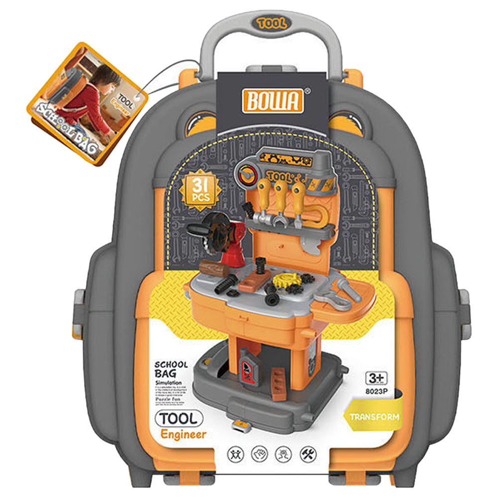 Jawda - 2-in-1 School Bag Eng-in-eer Game Set Toy