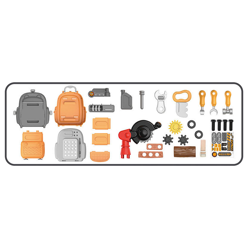 Jawda - 2-in-1 School Bag Eng-in-eer Game Set Toy