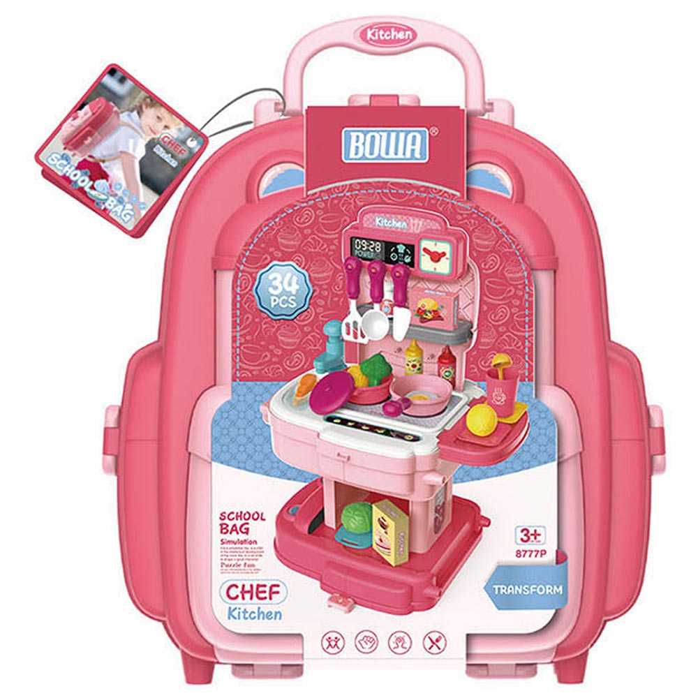 Jawda - 2-in-1 School Bag Kitchen Set Toy
