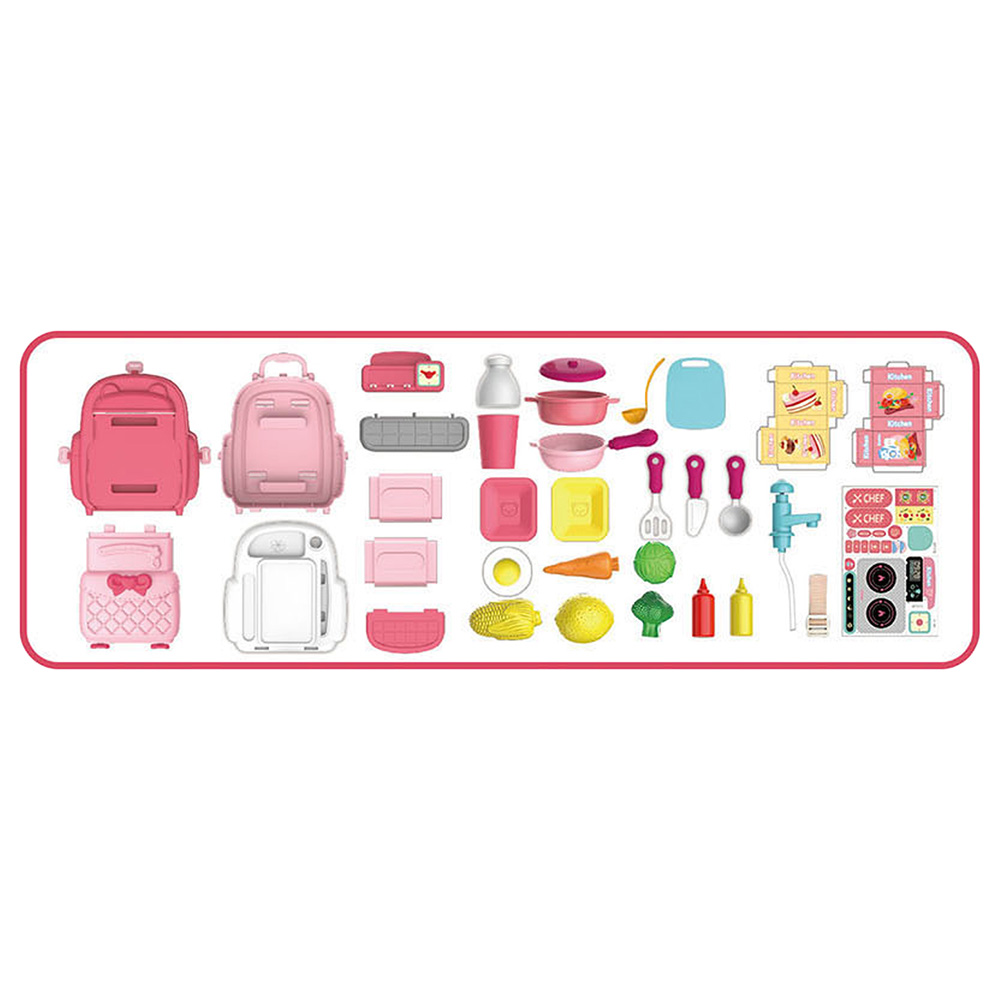 Jawda - 2-in-1 School Bag Kitchen Set Toy