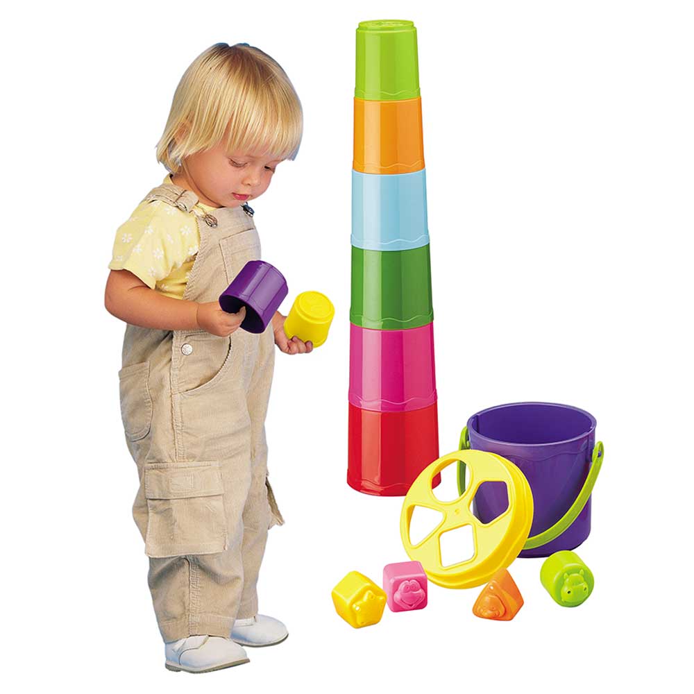 B Kids - Shape Sorting Stack N' Nest Buckets