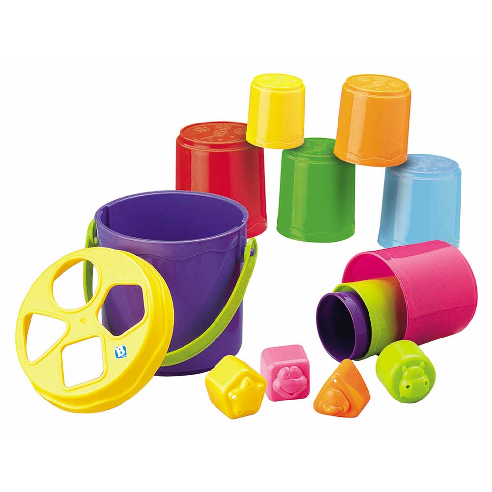 B Kids - Shape Sorting Stack N' Nest Buckets