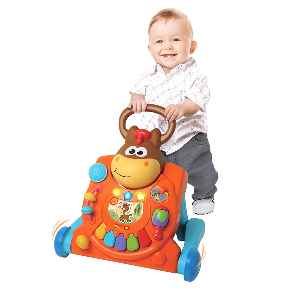 B Kids - 3 In 1 Twinkling Horse Table Walker