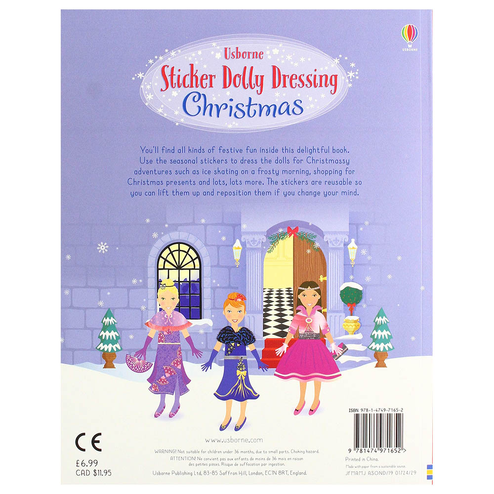 Usborne Books - Sticker Dolly Dressing Christmas