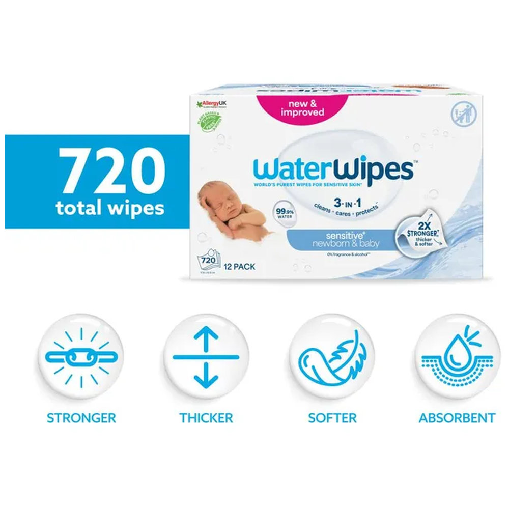 Waterwipes - Original Plastic Free Wet Wipes - 1440pcs