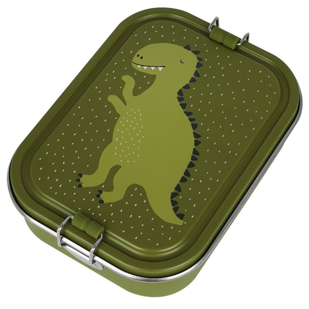 Trixie - Lunch Box With Two Compartments - Large And Backpack - 12-Inch - Green - Mr. Dino