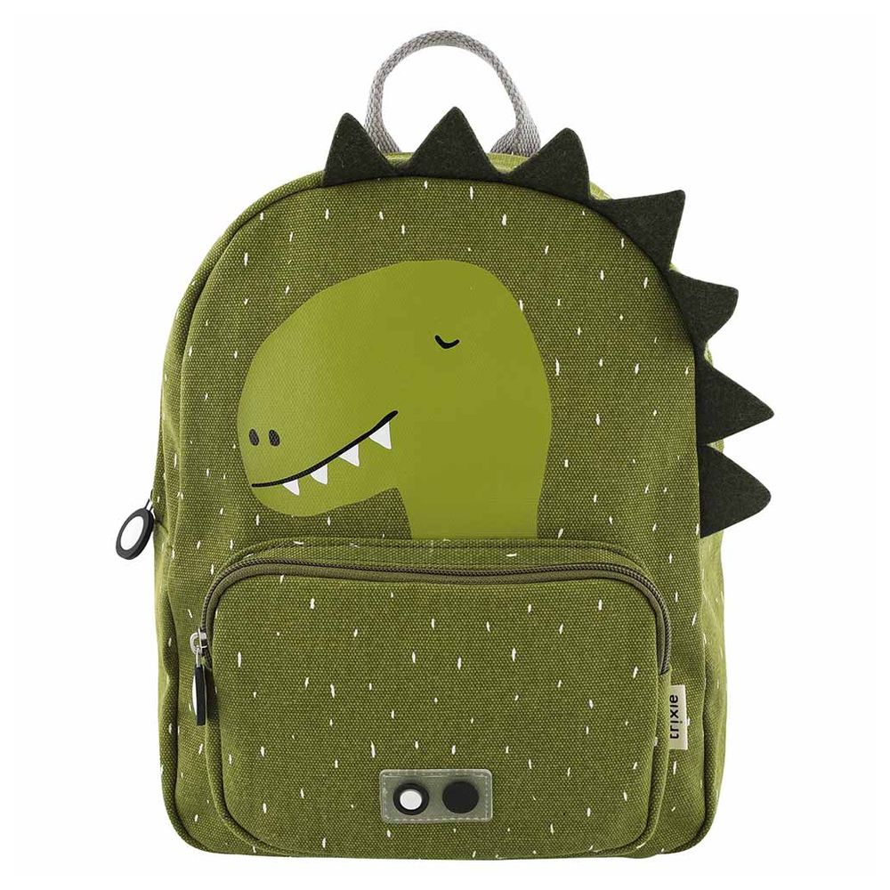 Trixie - Lunch Box With Two Compartments - Large And Backpack - 12-Inch - Green - Mr. Dino