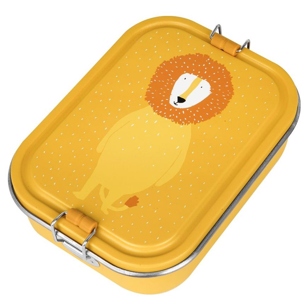 Trixie - Lunch Box With Two Compartments - Large And Backpack - 12-Inch - Yellow - Mr. Lion