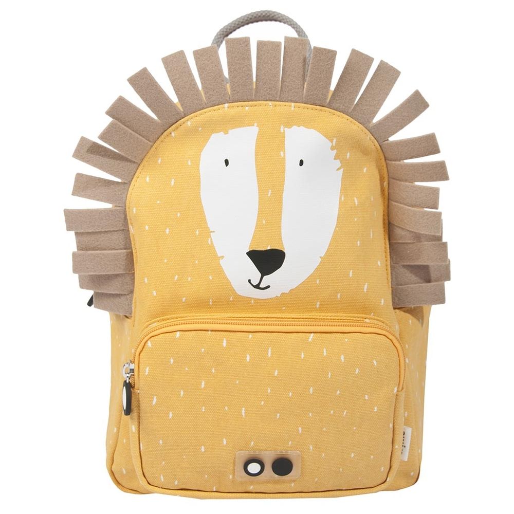 Trixie - Lunch Box With Two Compartments - Large And Backpack - 12-Inch - Yellow - Mr. Lion