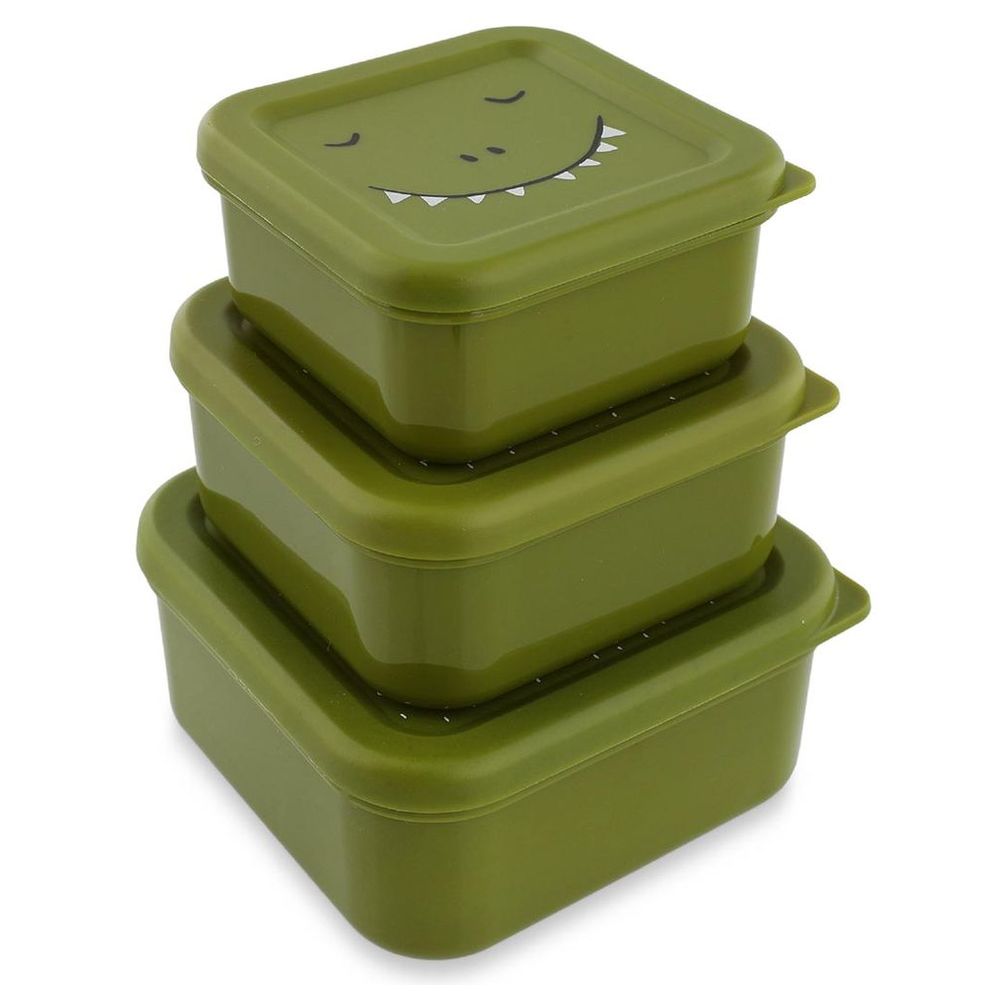 Trixie - Nesting Snack Box - 3 Pcs And Insulated Food Jar - 500 ml - Mr. Dino