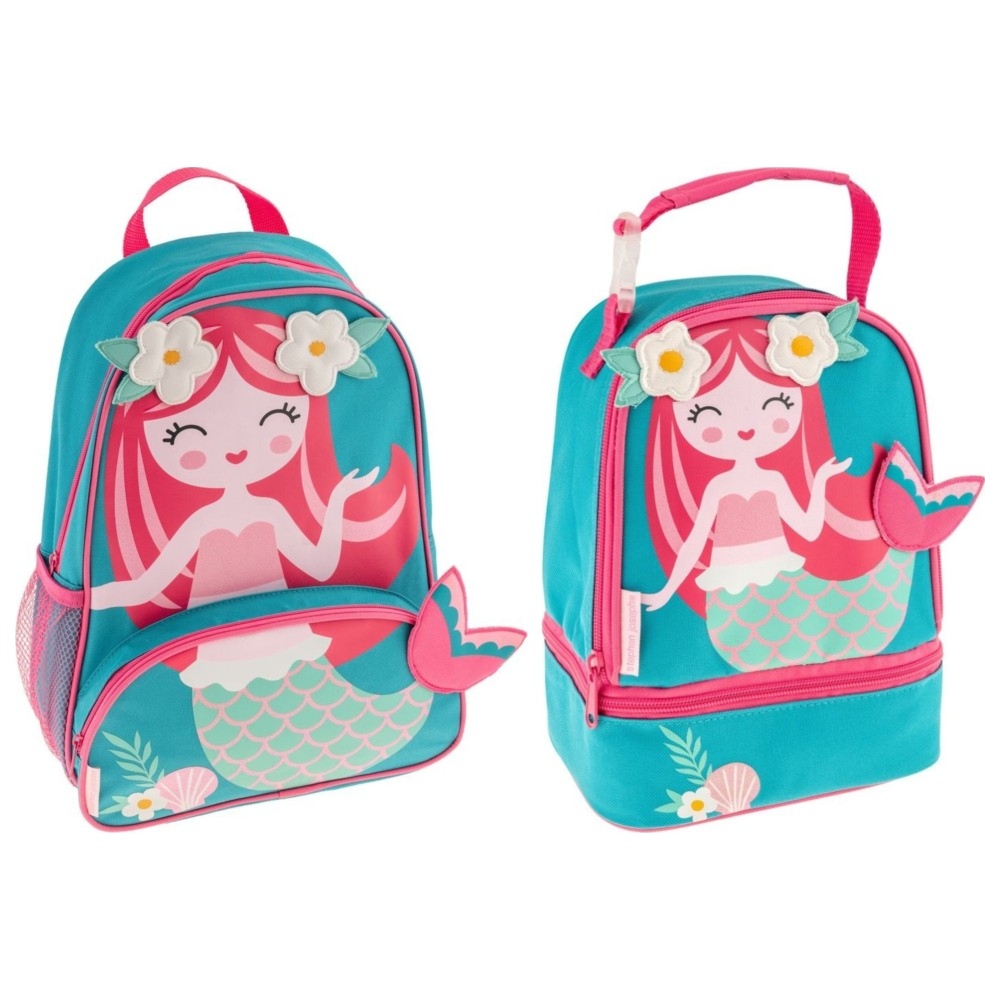 Stephen Joseph - Lunch Pals Lunch Bag And Sidekick Backpack - 14-Inch - Mermaid