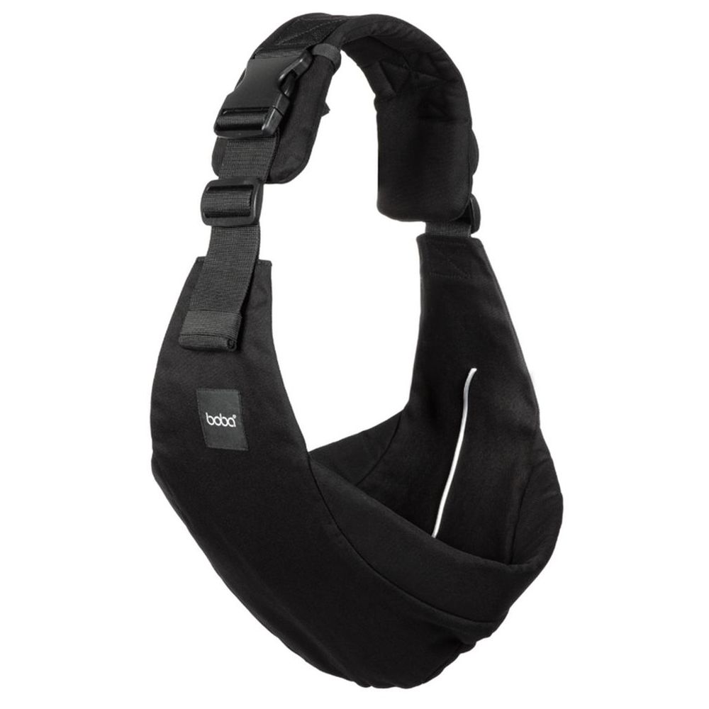 Boba - Buddy Toddler Side Sling Baby Carrier - Black With Little Rolla - Ride-On Suitcase - Zebra