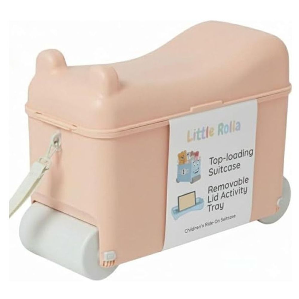 Boba - Buddy Toddler Side Sling Baby Carrier - Grey With Little Rolla - Ride-On Suitcase - Dusty Pink