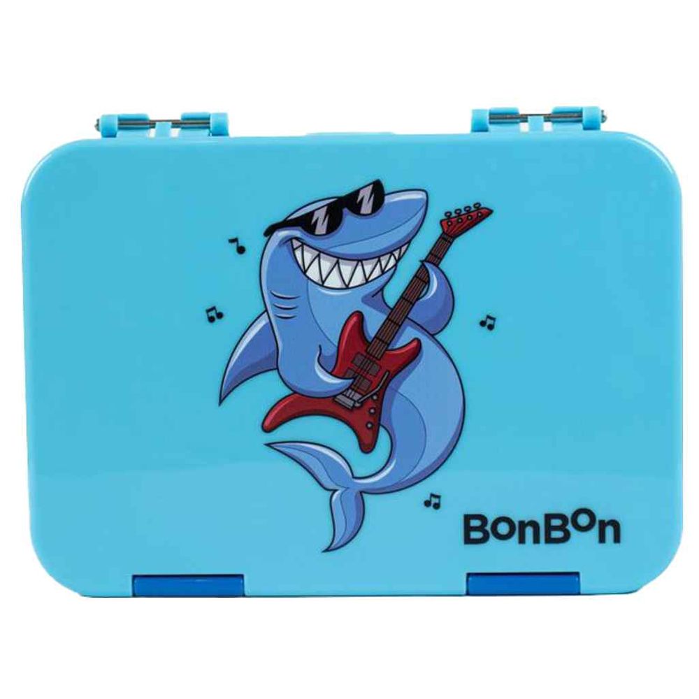 BonBon - Prime 4-6 Compartment Leakproof Lunchbox - Shark Rock And Friendly Robot