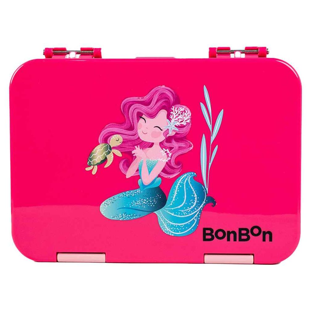 BonBon - Prime 4-6 Compartment Leakproof Lunchbox - Shark Rock And Mermaid