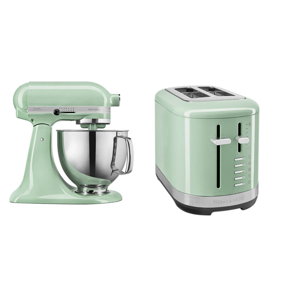 KitchenAid - Artisan Stand Mixer - 4.8 L With 2 Slice Toaster - Pistachio