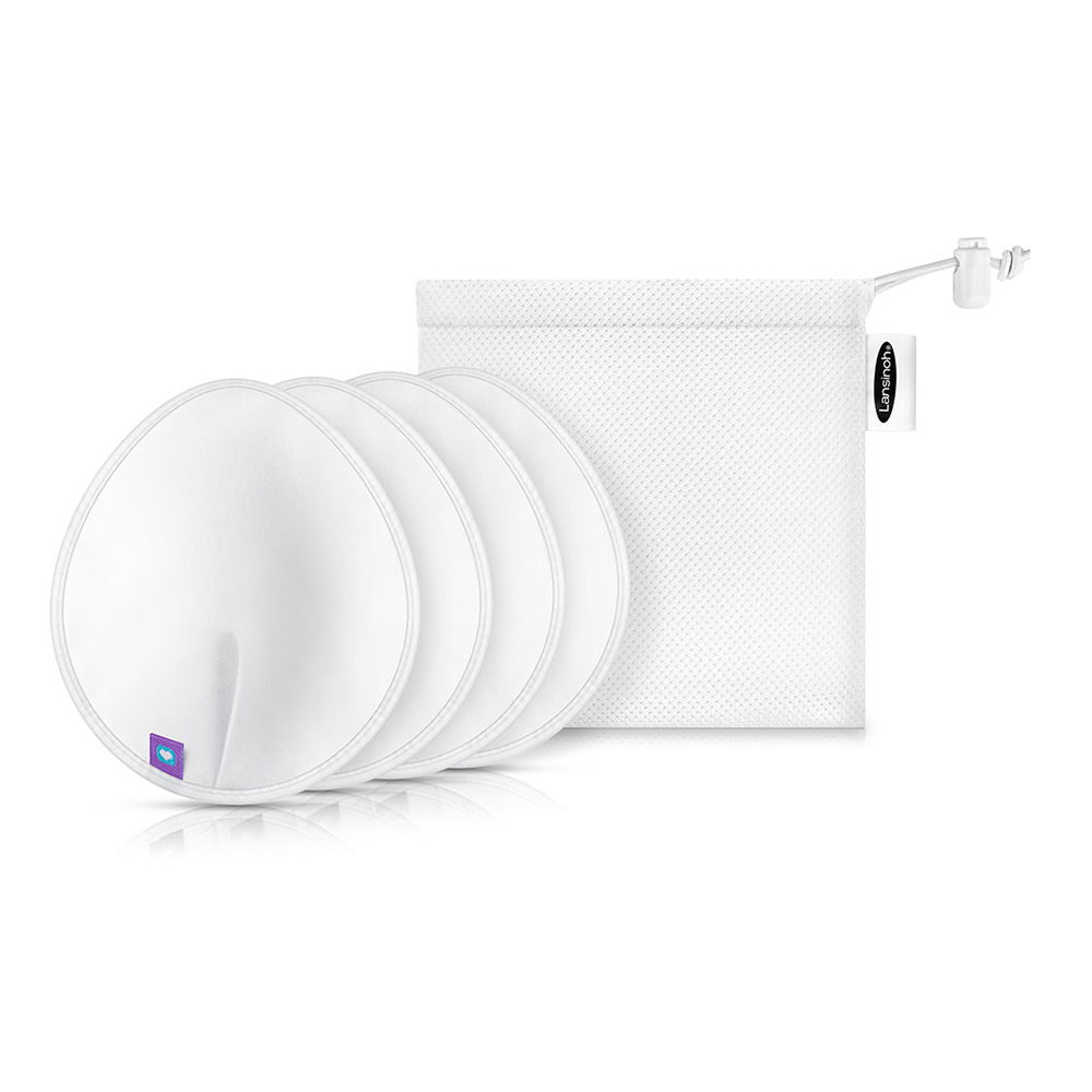 Lansinoh - Breastmilk Storage Bags - Pack of 50 With Washable Nursing Pads - 4 Pcs