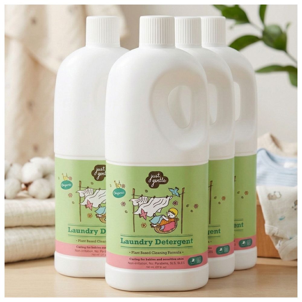 Just Gentle - Laundry Detergent - 750 ml - Pack of 4
