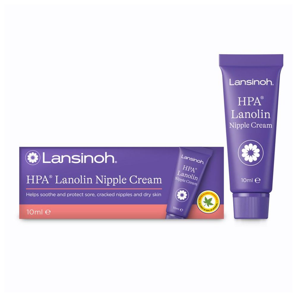 Lansinoh - Sore Nipples & Cracked Skin HPA Lanolin Cream - 10 mg - Pack of 3