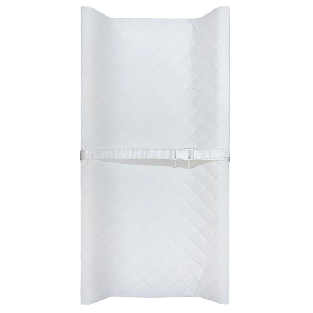 Bumble & Bird - Crown Style Foldable Bathtub with Cushion - Blue and Changing Pad - White