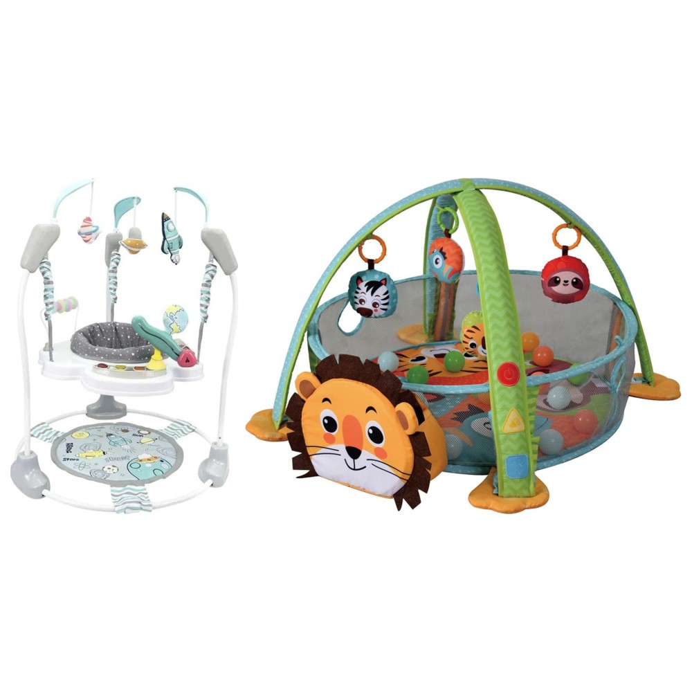 Little Learners - Space Tour Jumper & 3-in-1 Activity Playgym Bundle
