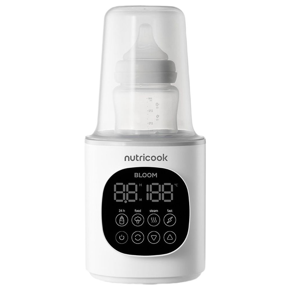 Nutricook - Bloom Bottle Warmer & 4-in-1 Food Maker Bundle - White - 2 Pcs