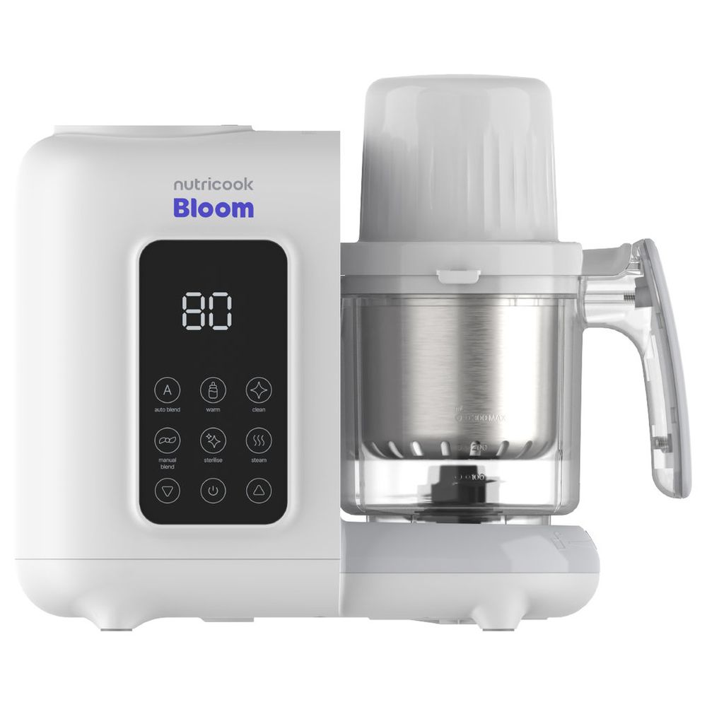Nutricook - Bloom Bottle Warmer & 4-in-1 Food Maker Bundle - White - 2 Pcs