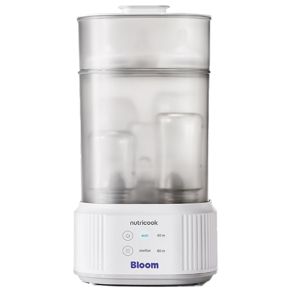 Nutricook - Bloom Bottle Warmer & Sterilizer Dryer Bundle - White - 2 Pcs
