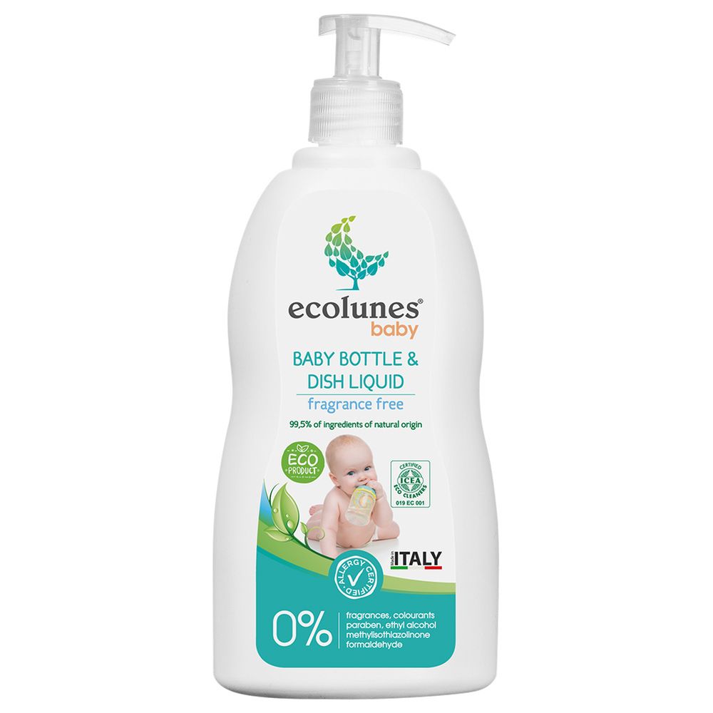 Ecolunes - Newborn Home Starter Kit: Baby Laundry Detergent - 1 L With Bottle & Dish Liquid - 500 ml And Toy & Surface Cleaner - 300 ml - 3 Pc Set