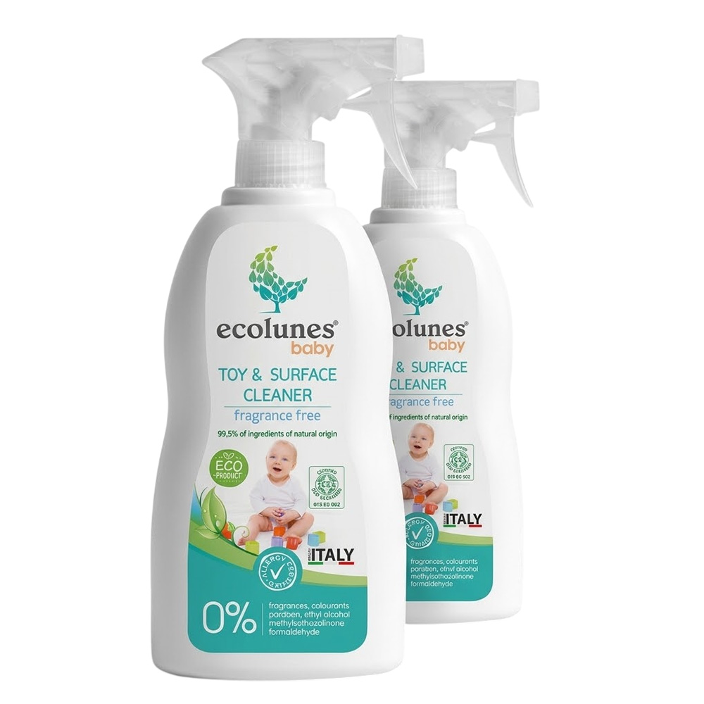 Ecolunes - Fragrance-Free Baby Toy & Surface Cleaner - 300 ml - Pack of 2